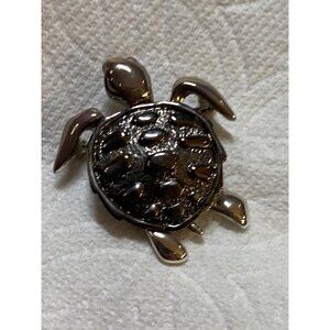 Vintage Turtle Brooch movable Turtle Pin Sea Brooch Tortoise